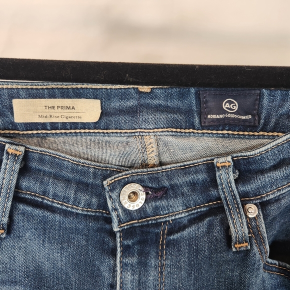 AG Adriano Goldshmied  The Prima midrise cigarette jeans 29R - Picture 3 of 6